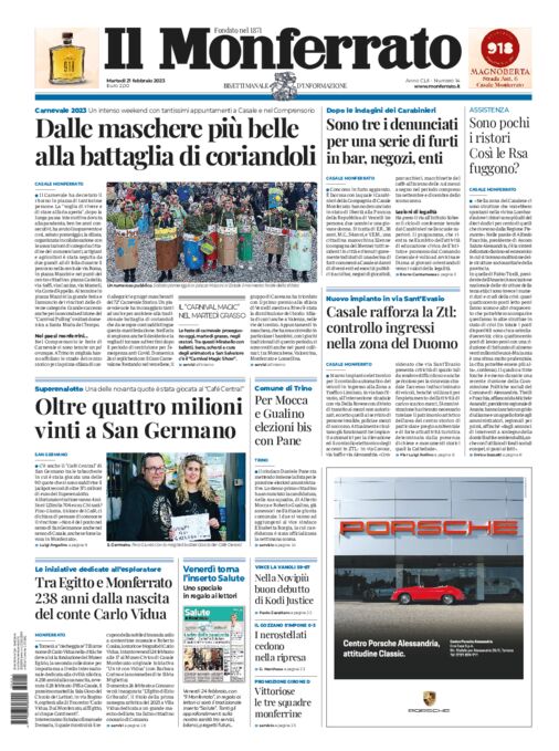 Il Monferrato - Edizione 14 del 21/02/2023